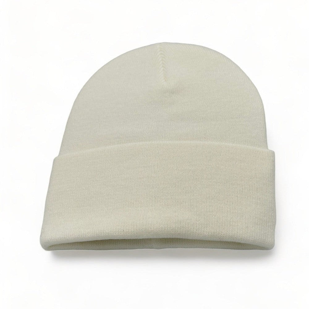 Cream Knit Hat