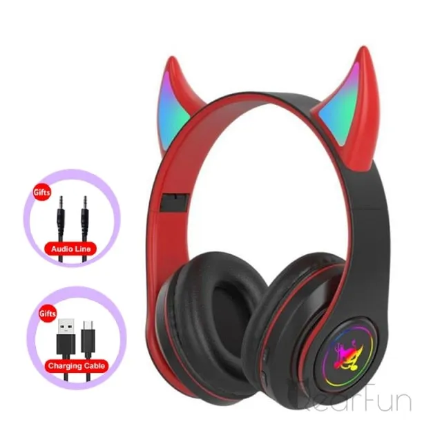 Devil Bluetooth Headphone with Mic for Kids