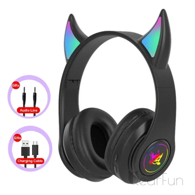 Devil Bluetooth Headphone with Mic for Kids