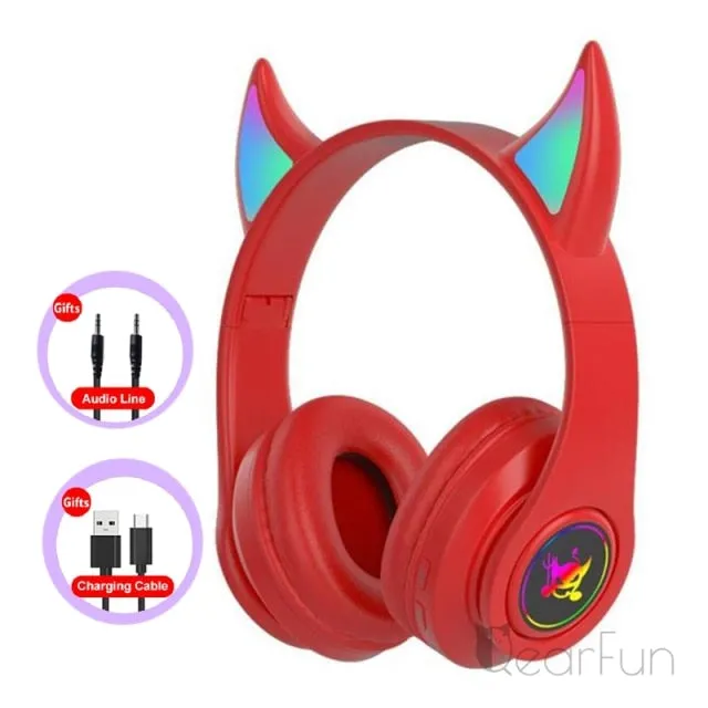 Devil Bluetooth Headphone with Mic for Kids