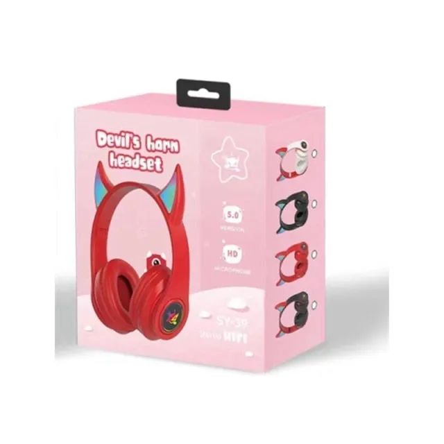 Devil Bluetooth Headphone with Mic for Kids