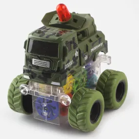 Friction Mini Armed Model Vehicle Toy For Kids