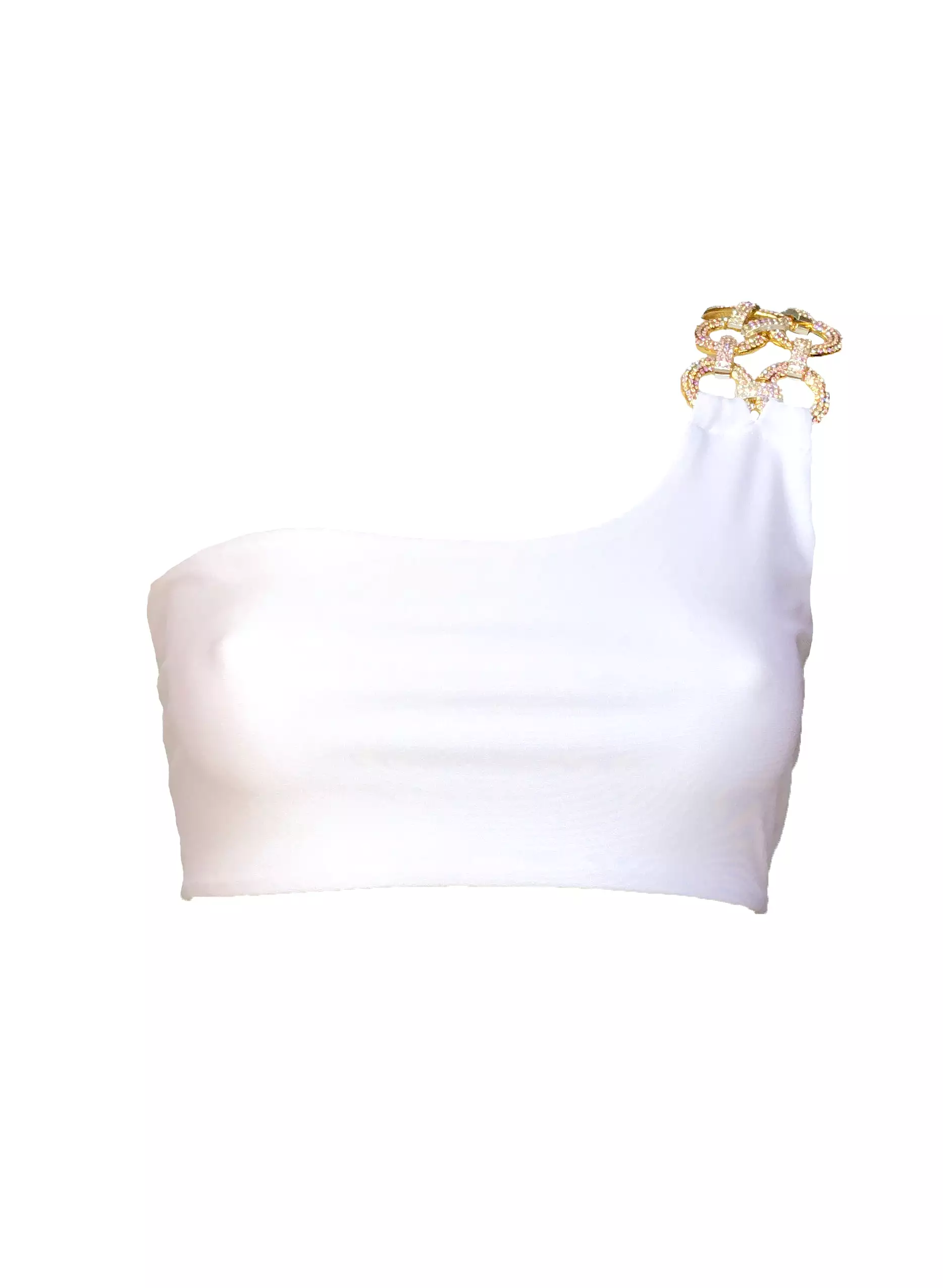 Kira One Shoulder Top White