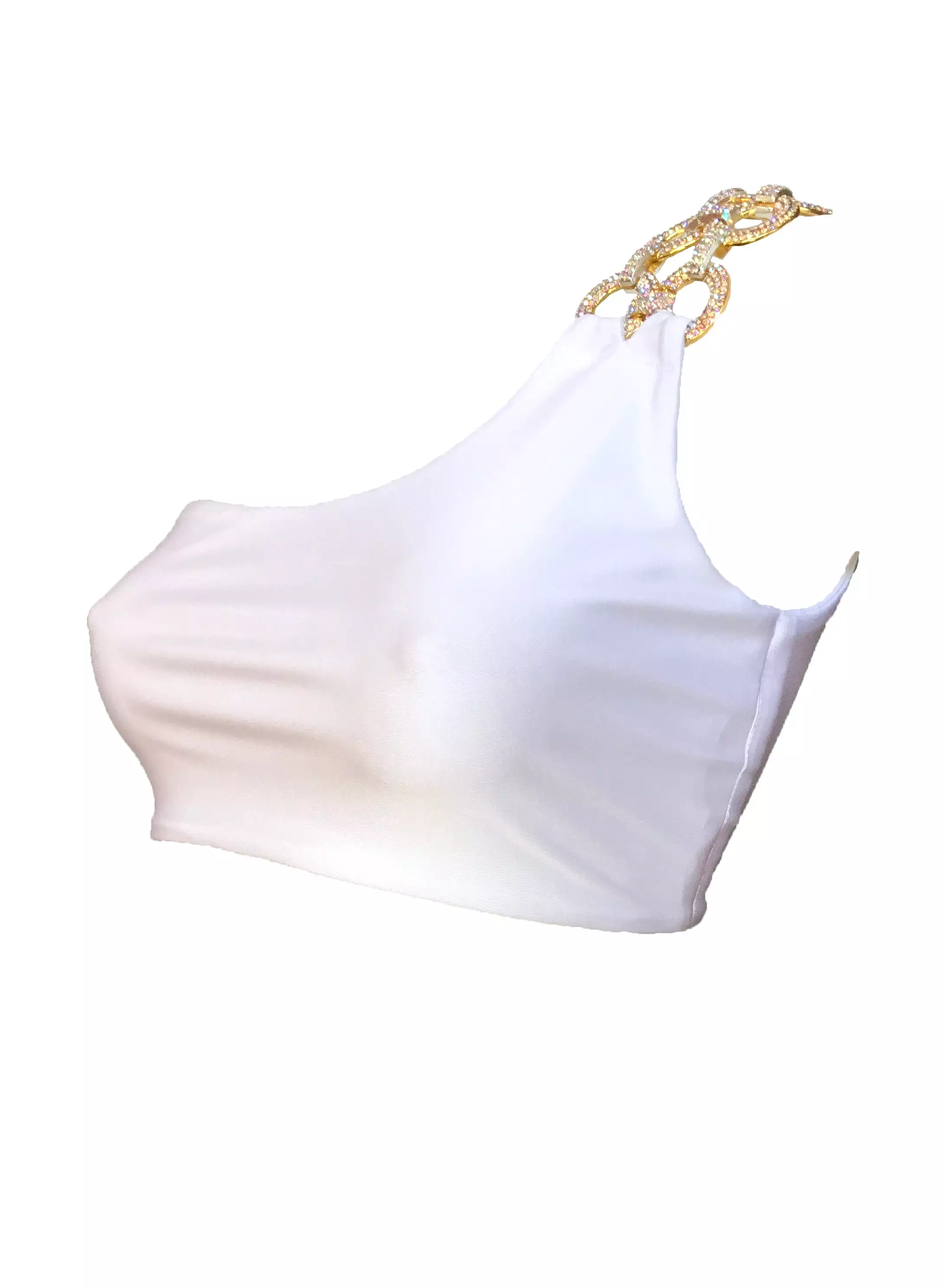 Kira One Shoulder Top White