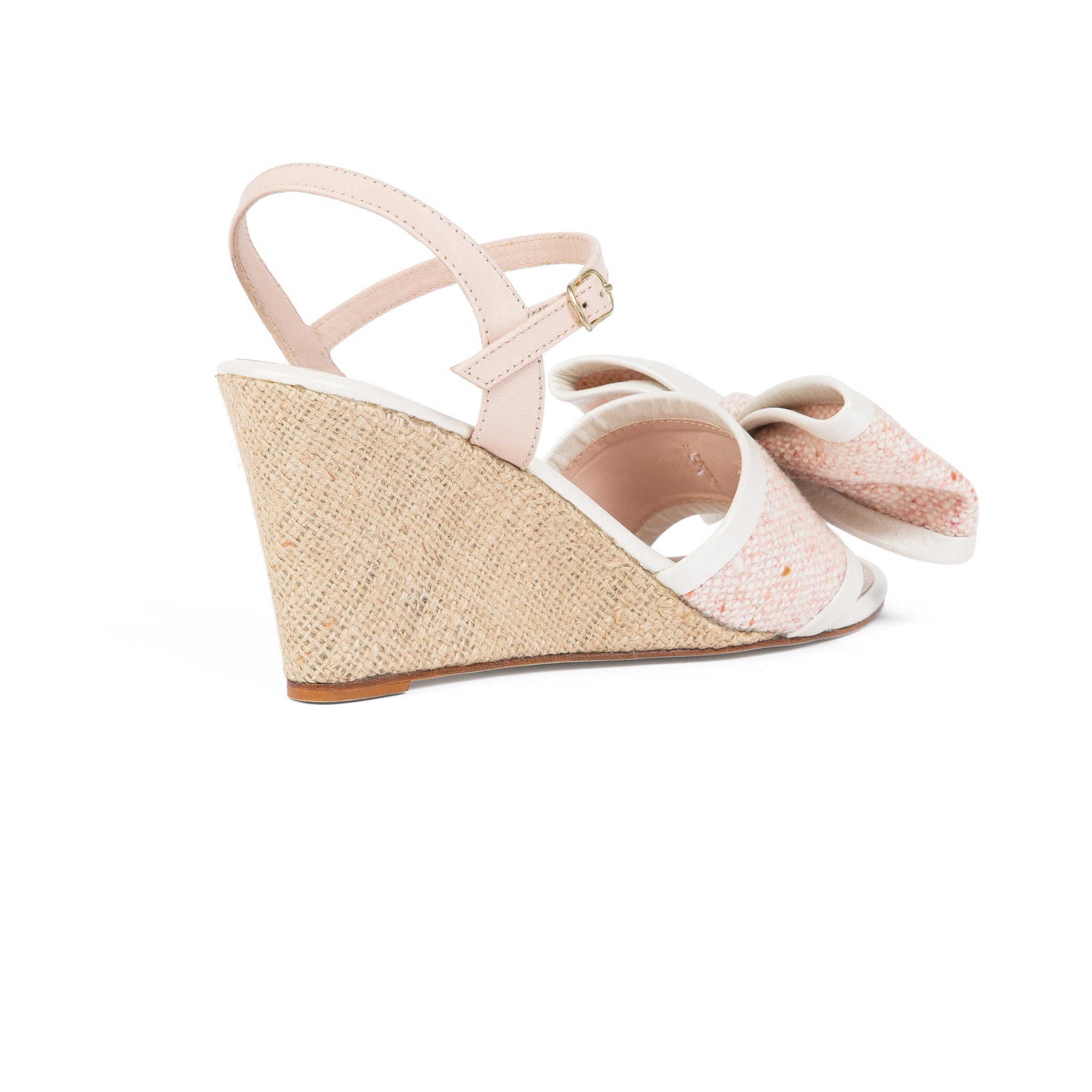 LILY WEDGE | Pink Tweed