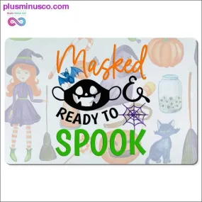 Masked & ready to Spook Desk Mats 12x18