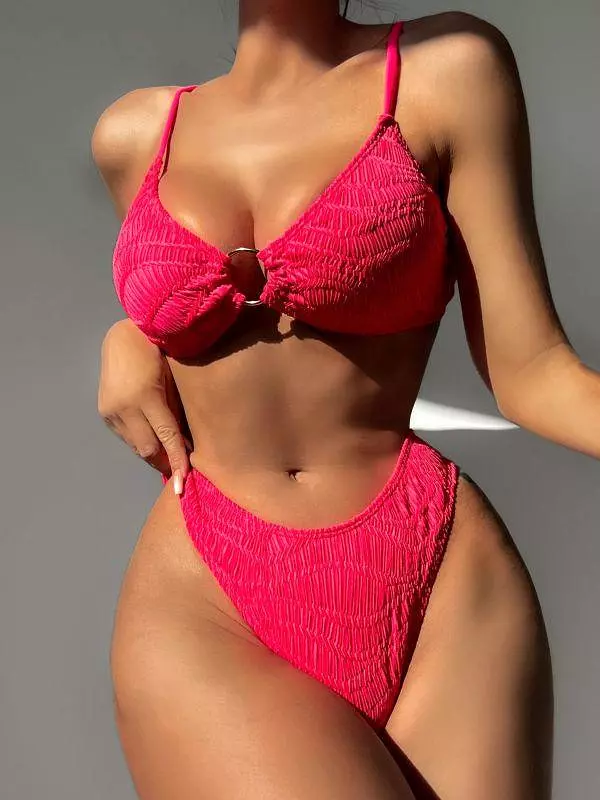 O-ring Bikini Top Bikini Set