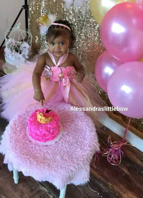 pink and gold tutu dress