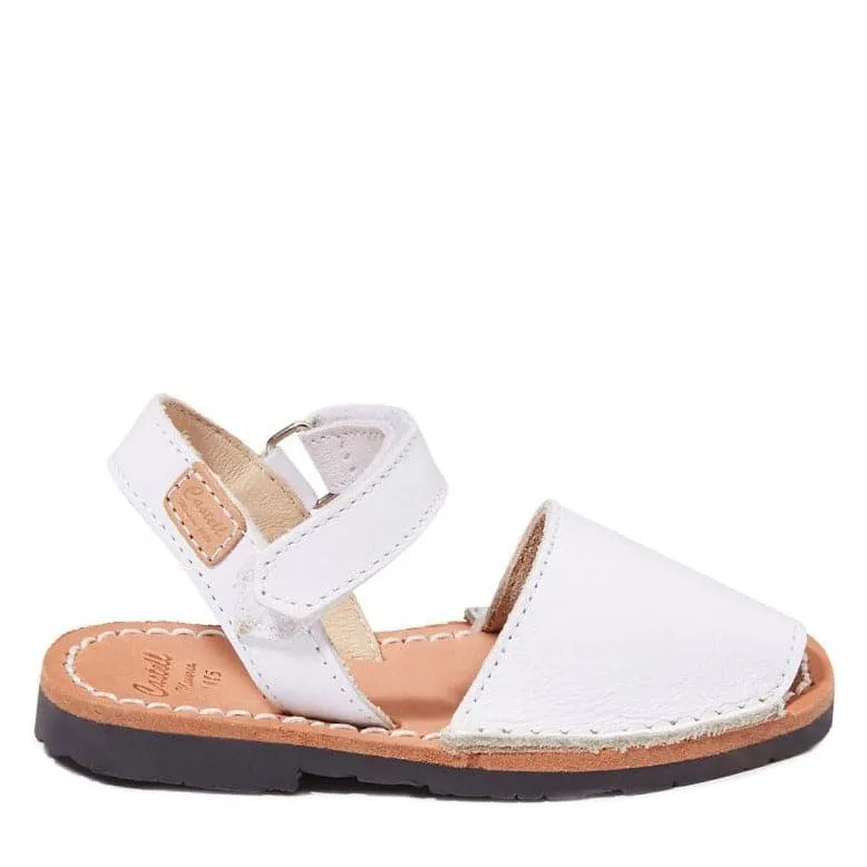 Plain Leather Menorcan Sandal For Kids - Iker 1002