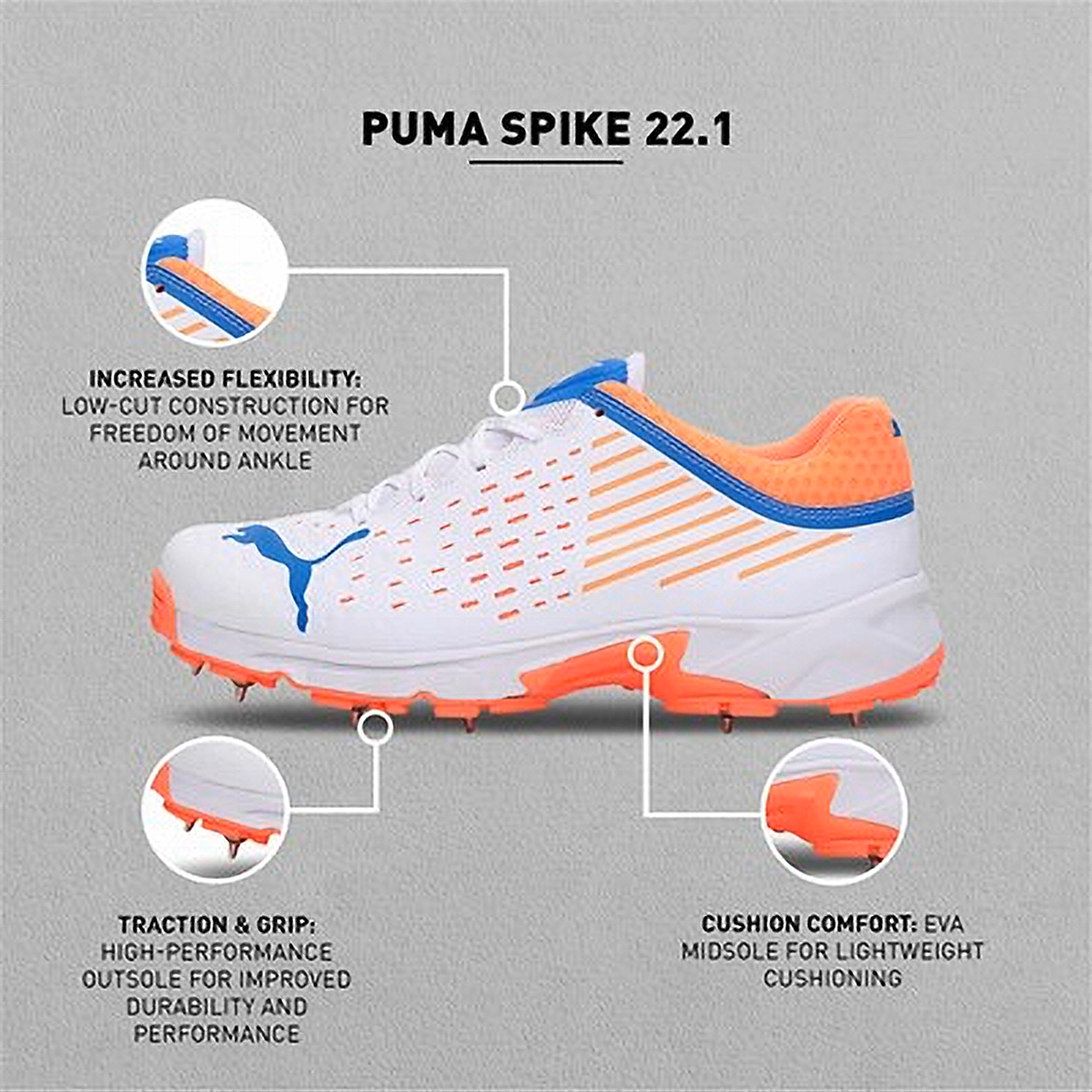 Puma 22.1 Spike Cricket Shoes