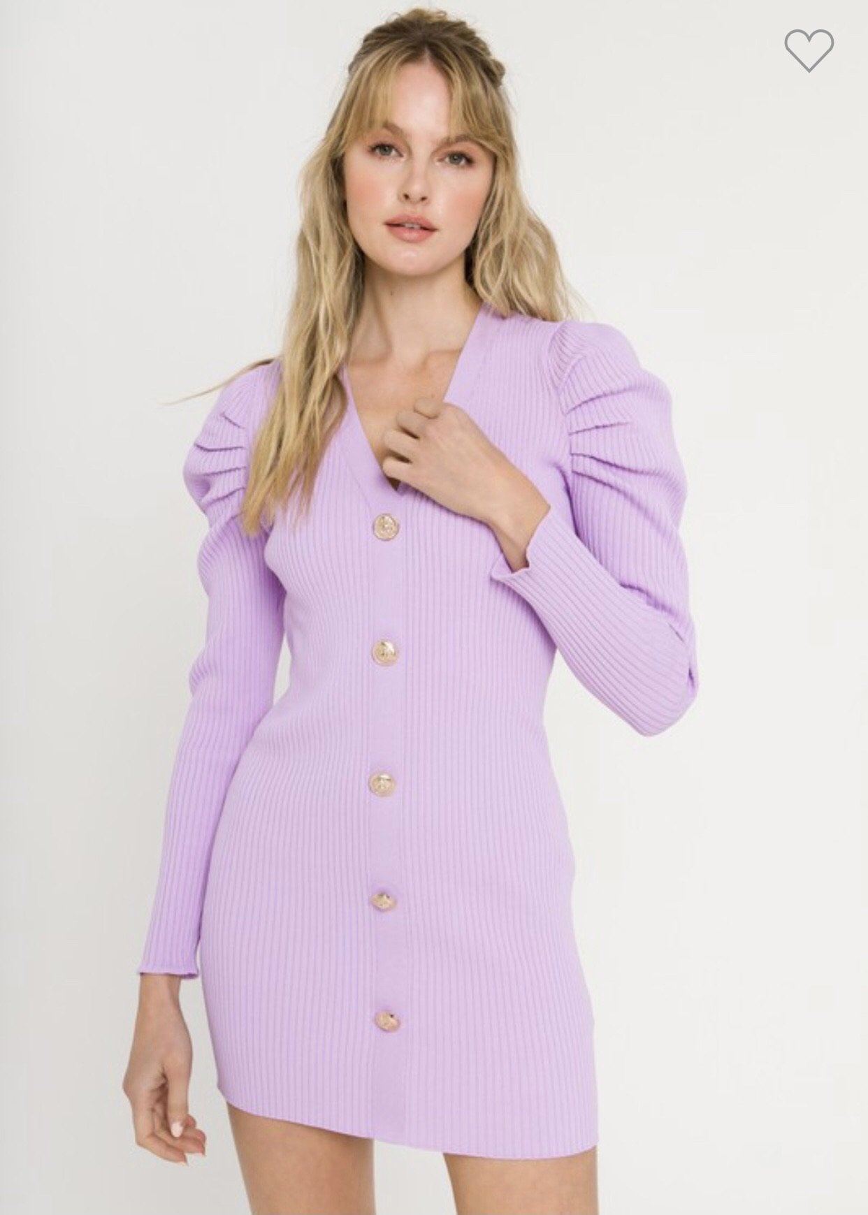 Purple Plunge Dress