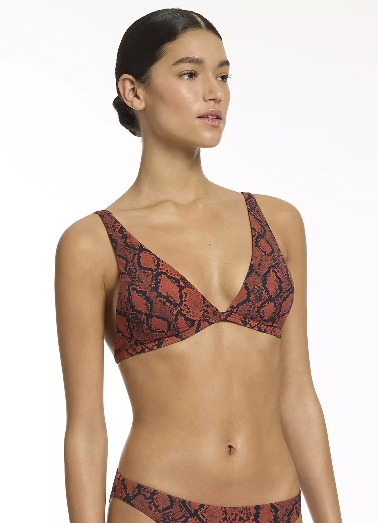 Python Triangle Bikini Top - Spice