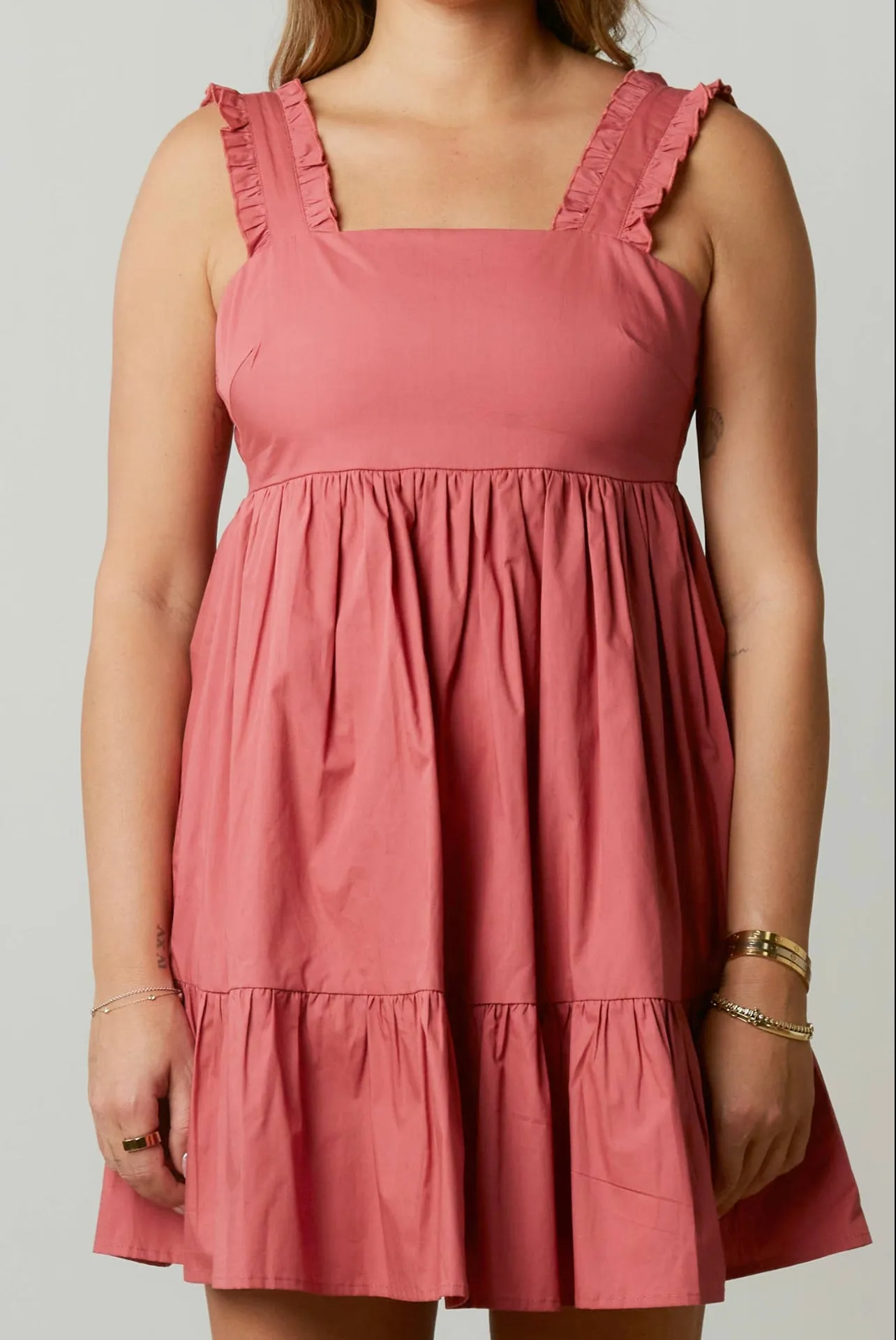 Ruffled Babydoll Mini Dress