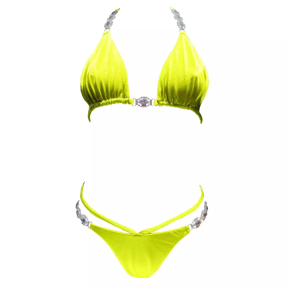 Shanel Triangle Top & Tango Bottom - Neon Yellow