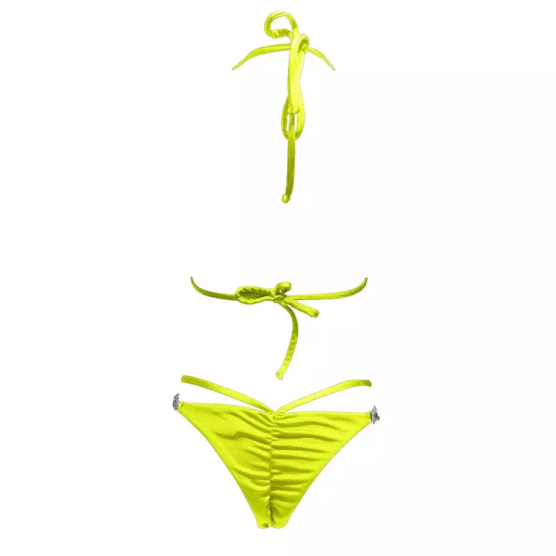 Shanel Triangle Top & Tango Bottom - Neon Yellow