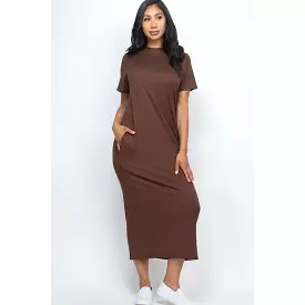 Side Pocket Tee Dress