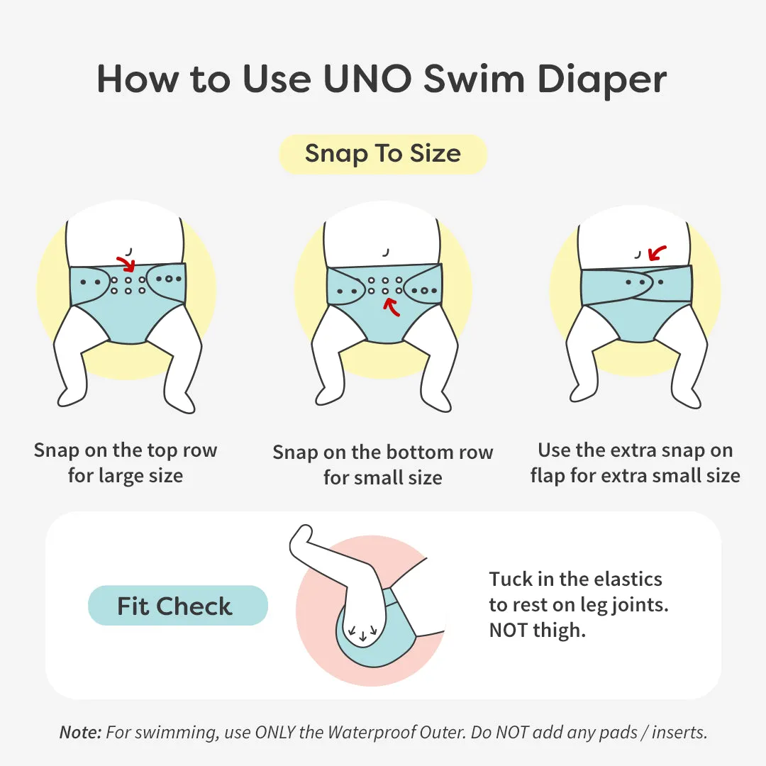 Swim Ready Combo (2 UNO Cloth Diaper)