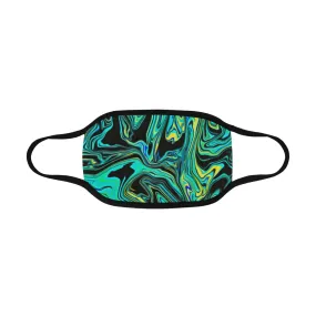 Teal Oil Spill Mouth Mask *Ready To Ship*