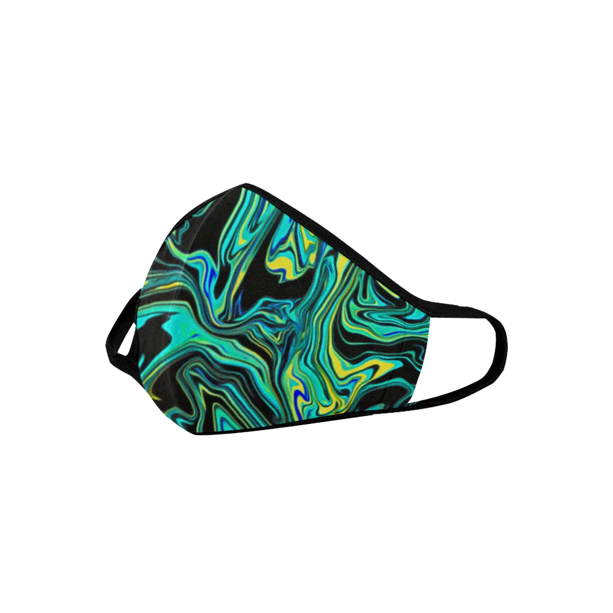 Teal Oil Spill Mouth Mask *Ready To Ship*