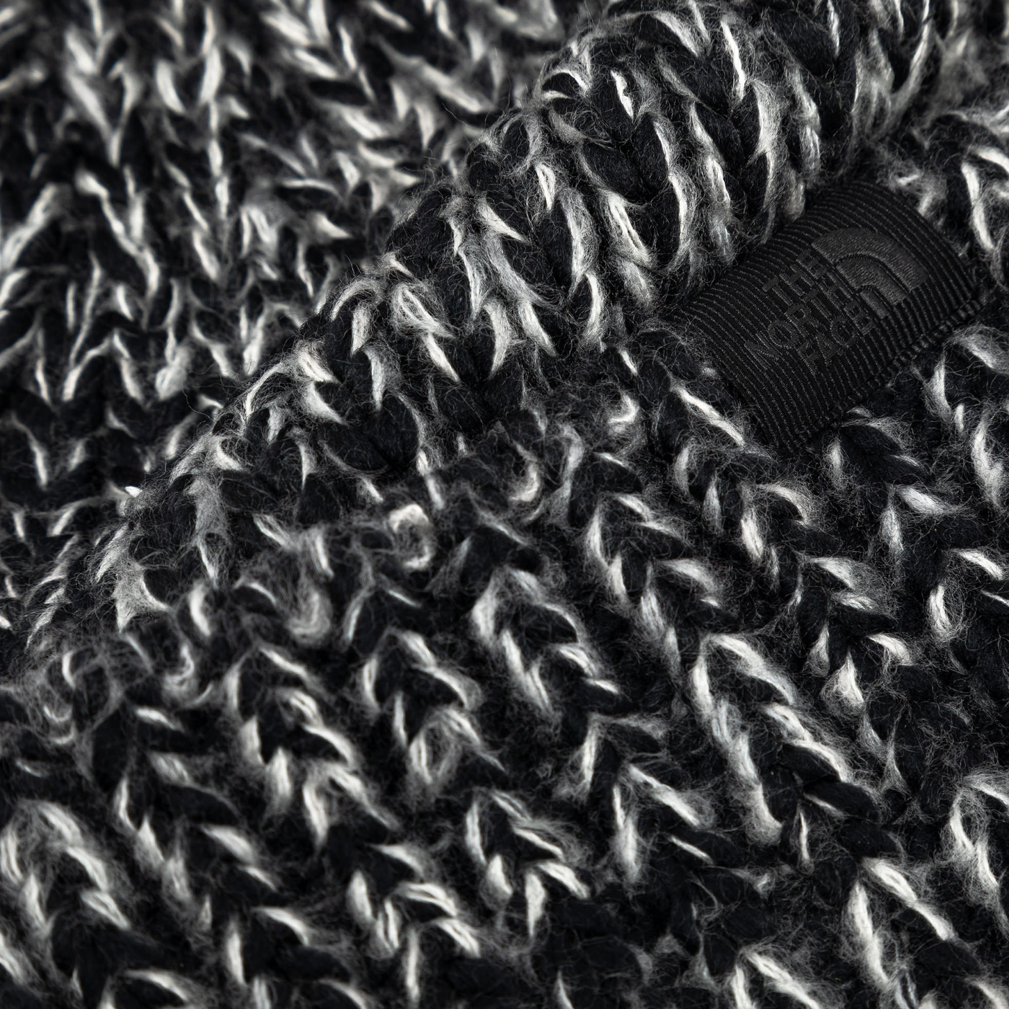 The North Face Black/Gardenia White Cozy Chunky Beanie