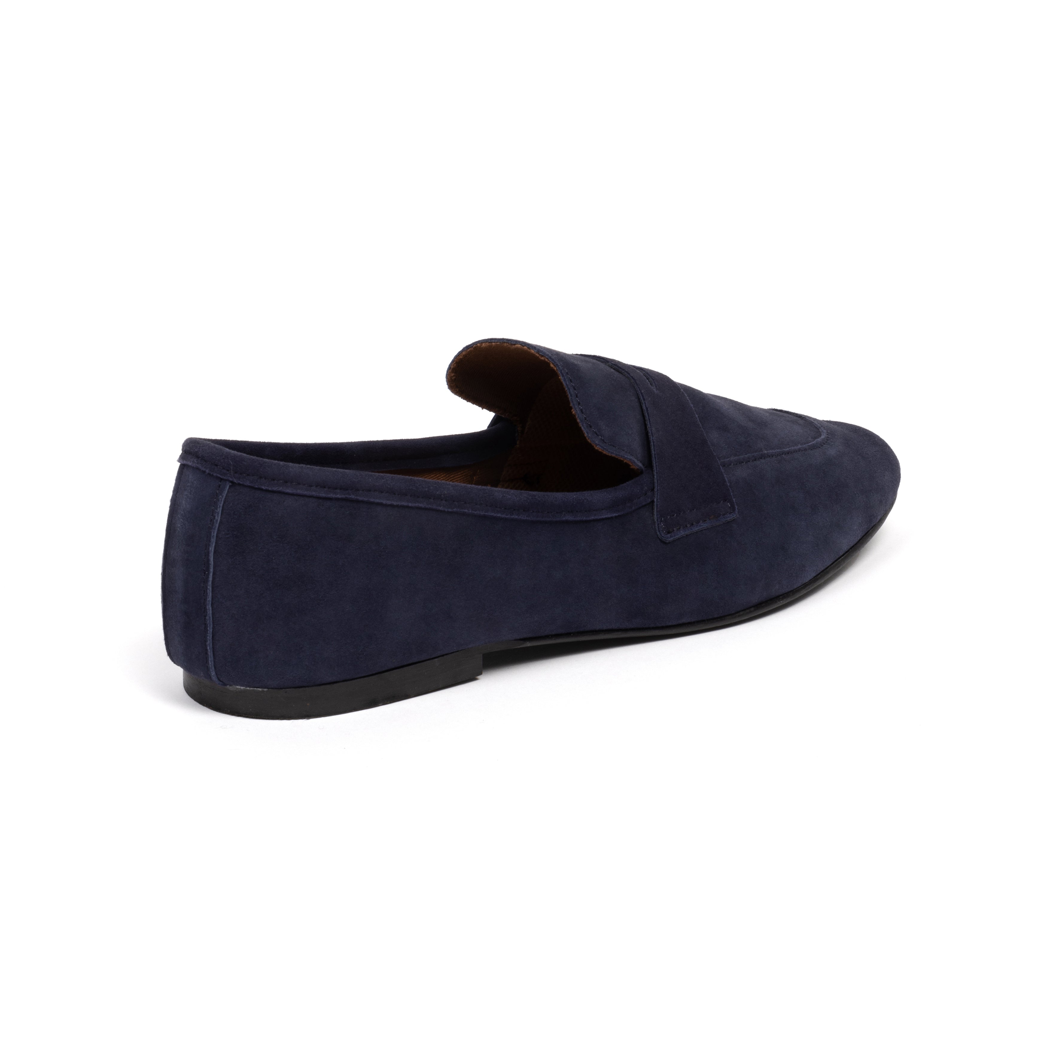 The Sunday Papers Loafer | Navy Suede