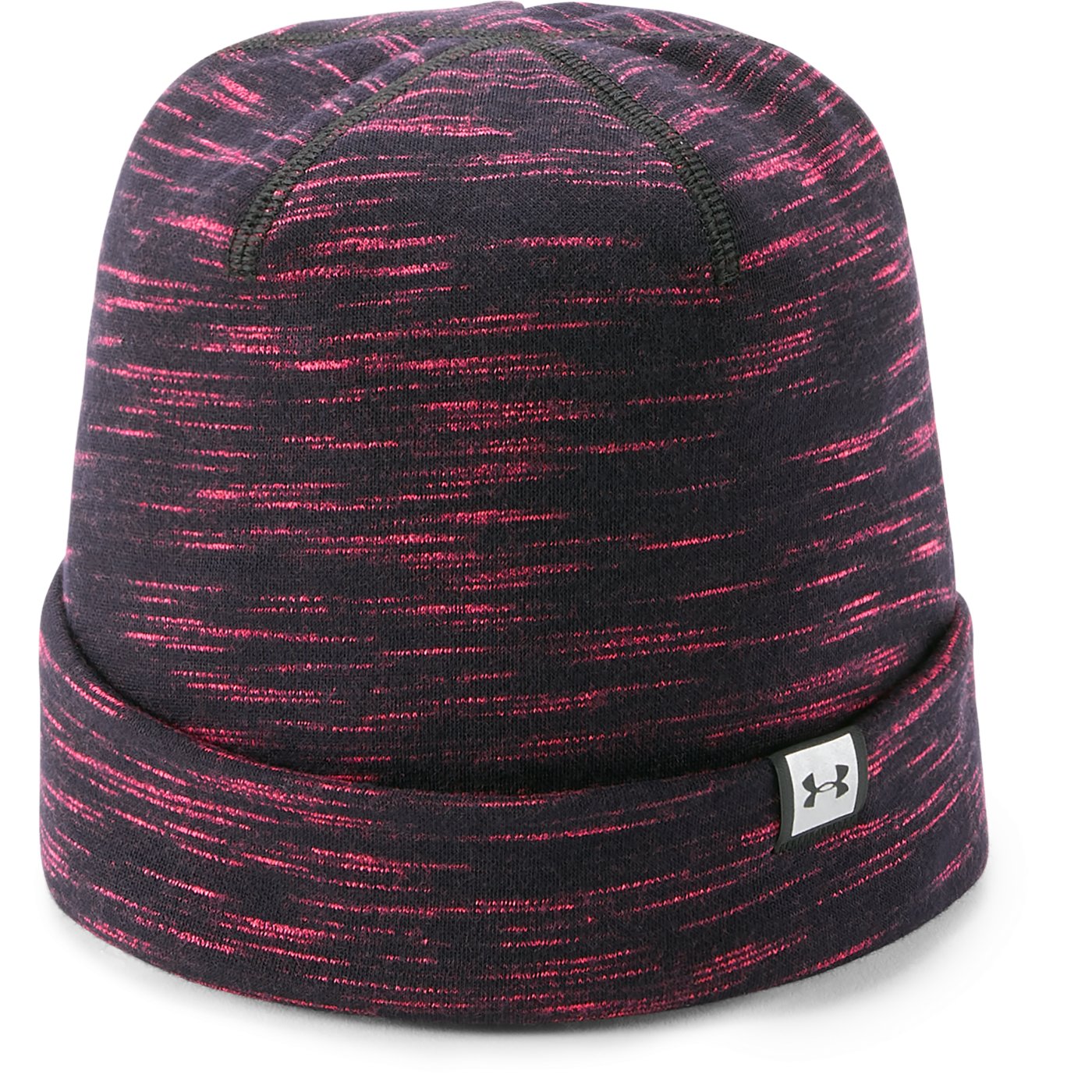 Under Armour Black/Penta Pink/Silver Fleece Beanie