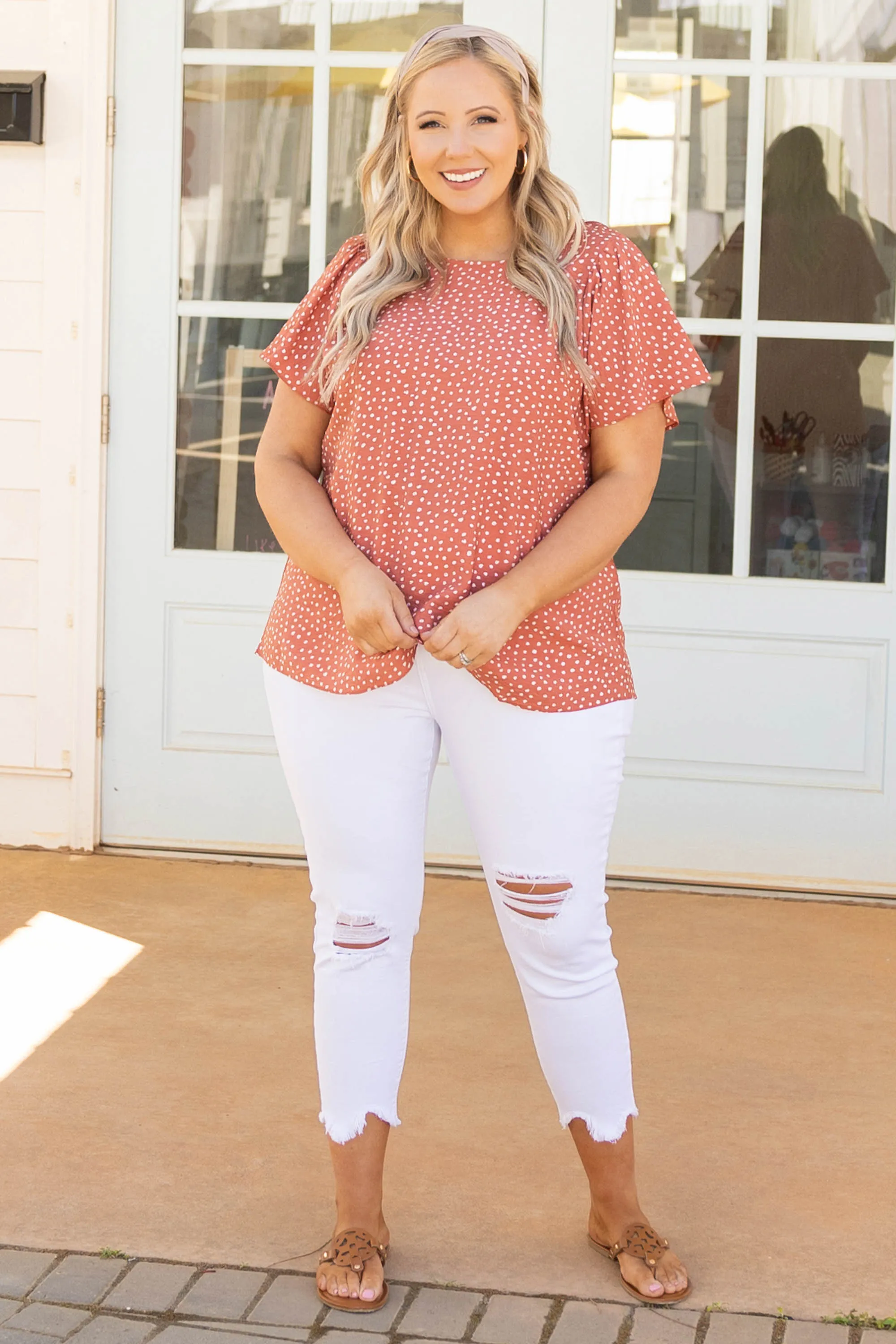 Unspoken Dream Top, Dusty Orange