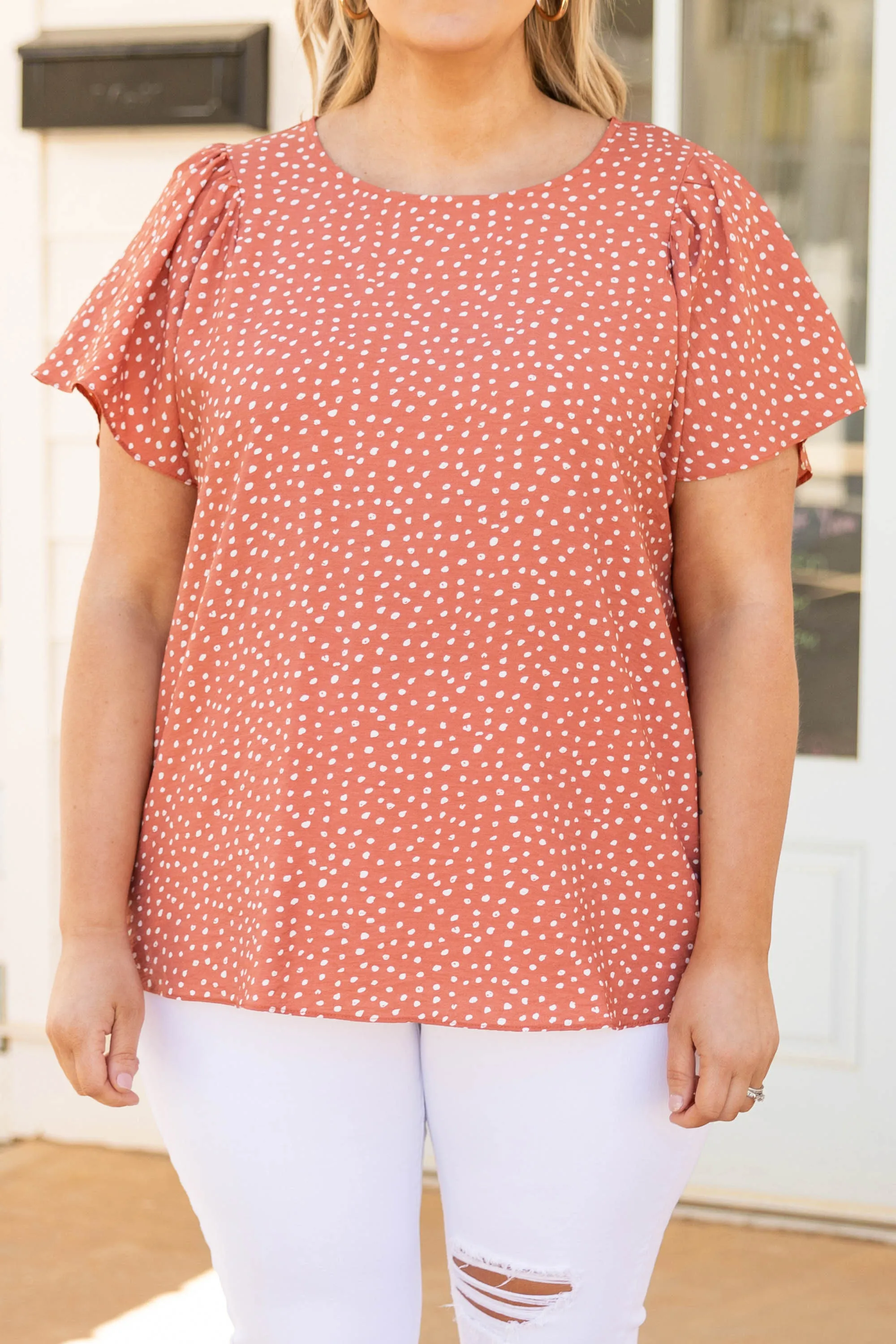 Unspoken Dream Top, Dusty Orange