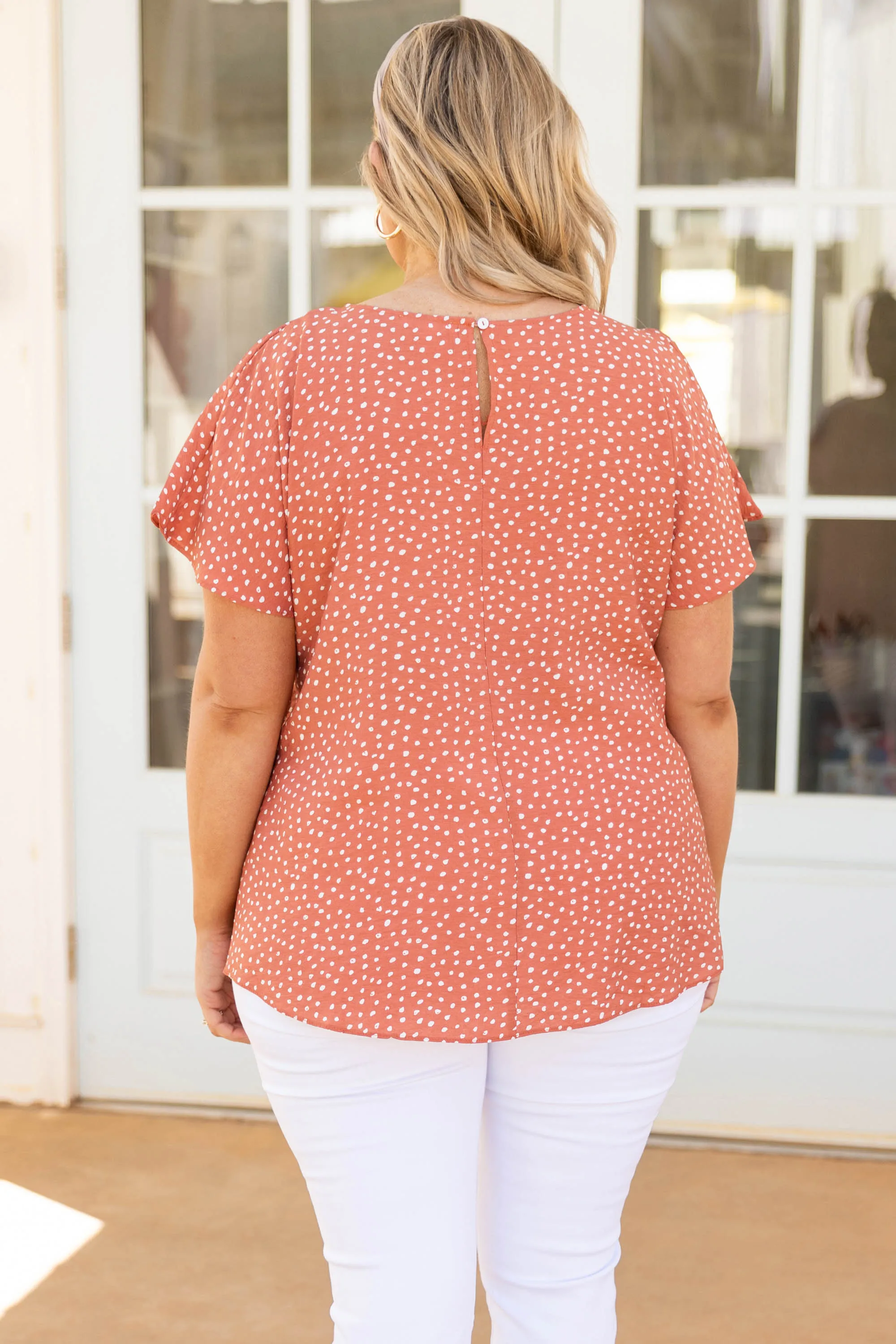 Unspoken Dream Top, Dusty Orange